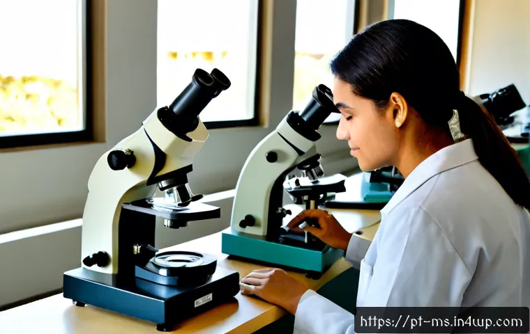 과학적 발견의 보편성과 특수성 - Photorealistic university laboratory in São Paulo, Brazil, diverse scientists examining the same tra...